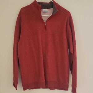 Columbia Men's Zip-Up Sweater in Red